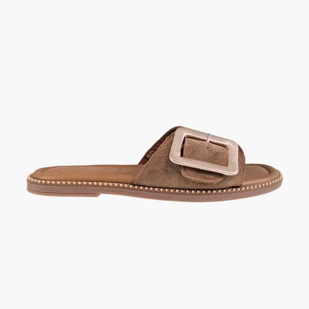 NEW ATELIERS women's bryce suede sandals in tan
